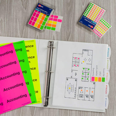 Avery Removable Color Coding Labels, Rectangular, Assorted Colors, Pack of 525 (6721) 1 Pack